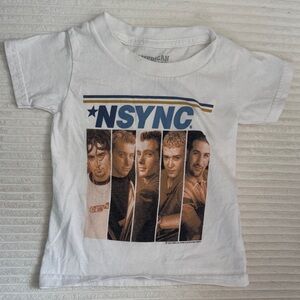 NSYNC Kids White Graphic Tee